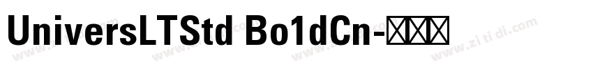 UniversLTStd Bo1dCn字体转换